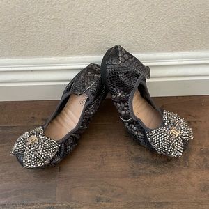 Rhinestone Reptile CHANEL Ballet Flats